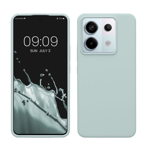 Husa Kwmobile pentru Xiaomi Redmi Note 13 Pro 5G/Poco X6, Verde deschis, Silicon, KWM000020LF005C