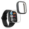 Set 2 Huse Kwmobile pentru Xiaomi Redmi Watch 3 Active, Transparent/Negru, Silicon, KWM000024YF003C