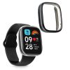 Set 2 Huse Kwmobile pentru Xiaomi Redmi Watch 3 Active, Transparent/Negru, Silicon, KWM000024YF003C