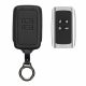 Husa Cheie Auto Kwmobile pentru Renault 4 Butoane - Smart Key, Negru, Piele naturala, KWM0000259Y001C