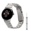 Curea Kwmobile pentru Google Pixel Watch 2/Pixel Watch, Argintiu, Otel, KWM000025AC001C