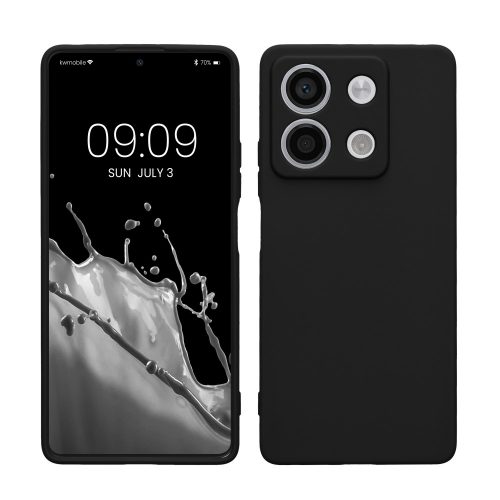 Husa Kwmobile pentru Xiaomi Redmi Note 13, Negru, Silicon, KWM000020LK001C