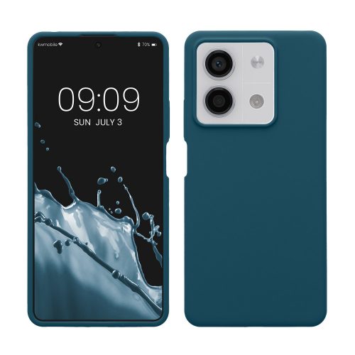 Husa Kwmobile pentru Xiaomi Redmi Note 13, Verde, Silicon, KWM000020LM002C