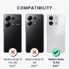 Set 3 Folii de protectie Kwmobile pentru Xiaomi Redmi Note 13, Transparent, Plastic, KWM000020LN001C