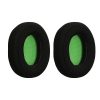 Set 2 Perne de urechi Kwmobile pentru PDP LVL30, Negru/Verde, Mesh, KWM000025AJ001C