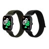 Set 2 Curele Kwmobile pentru Xiaomi Redmi Watch 4 / Band 8 Pro, Negru/Verde inchis, Nylon, KWM000025BE002C