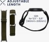 Set 2 Curele Kwmobile pentru Google Pixel Watch 2/Pixel Watch, Negru/Verde inchis, Nylon, KWM000025BF003C