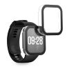 Set 2 Huse Kwmobile cu sticla securizata pentru Xiaomi Redmi Watch 4, Transparent, Plastic, KWM000025BG001C