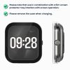 Set 2 Huse Kwmobile cu sticla securizata pentru Xiaomi Redmi Watch 4, Transparent, Plastic, KWM000025BG001C