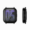 Set 2 Huse Kwmobile pentru Amazfit Active, Negru/Argintiu, Silicon, KWM000025BI002C