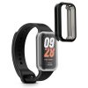 Set 2 Huse Kwmobile pentru Xiaomi Smart Band 8 Active/Redmi Band 2, Transparent/Negru, Silicon, KWM000025BJ001C