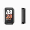 Set 2 Huse Kwmobile pentru Xiaomi Smart Band 8 Active/Redmi Band 2, Transparent/Negru, Silicon, KWM000025BJ001C