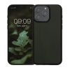 Husa Kwmobile pentru Apple iPhone 15 Pro Max, Verde inchis, Lemn, KWM000020EF002C