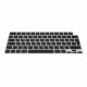 Folie tastatura Kwmobile pentru Apple MacBook Pro M2 16" (2023)/MacBook Pro M3 16" (2023), Negru, Silicon, KWM000025BO001C