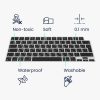 Folie tastatura Kwmobile pentru Apple MacBook Pro M2 16" (2023)/MacBook Pro M3 16" (2023), Negru, Silicon, KWM000025BO001C