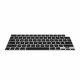 Folie tastatura Kwmobile pentru Apple MacBook Pro M2 16" (2023)/MacBook Pro M3 16" (2023), Negru, Silicon, KWM000025BQ001C