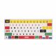 Autocolant tastatura Kwmobile pentru Apple MacBook Air M2 (2022), Multicolor, Plastic, KWM000025CP001C