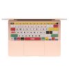 Autocolant tastatura Kwmobile pentru Apple MacBook Air M1 13" (2020), Multicolor, Plastic, KWM000025CQ001C