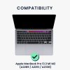 Autocolant tastatura Kwmobile pentru Apple MacBook Pro M1 13" (2020)/MacBook Pro M2 13" (2022), Multicolor, Plastic, KWM000025CR001C