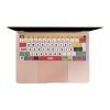 Autocolant tastatura Kwmobile pentru Apple MacBook Air 13" (2018-2020), Multicolor, Plastic, KWM000025CU001C