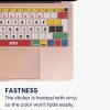 Autocolant tastatura Kwmobile pentru Apple MacBook Air 13" (2018-2020), Multicolor, Plastic, KWM000025CU001C