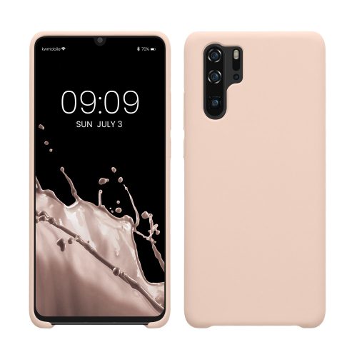 Husa Kwmobile pentru Huawei P30 Pro, Crem, Silicon, KWM000009MK033C