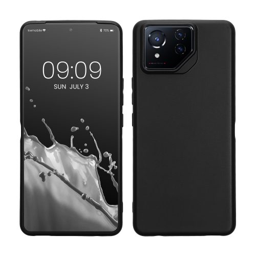 Husa Kwmobile pentru Asus ROG Phone 8 Pro, Negru, Silicon, KWM000022QK001C