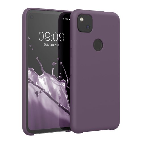 Husa Kwmobile pentru Google Pixel 4a, Mov inchis, Silicon, KWM000011HX067C