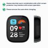 Set 2 Huse Kwmobile cu sticla securizata pentru Xiaomi Redmi Watch 3 Active / Redmi Watch 3 Lite, Negru/Albastru inchis, Plastic, KWM000024ZD003C