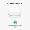 Husa Casti Kwmobile pentru Samsung Galaxy Buds FE, Gri inchis, Silicon, KWM000025DI001C