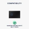 Husa de protectie Kwmobile pentru Samsung Portable SSD T7/SSD T7 Touch, Negru, EVA, KWM000025DV001C