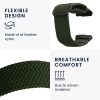 Curea Kwmobile pentru Xiaomi Redmi Watch 3 Active, Verde inchis, Nylon, KWM000025FI003C