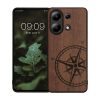 Husa Kwmobile pentru Xiaomi Redmi Note 13, Maro, Lemn, KWM000020MZ001C