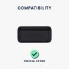 Husa de protectie Kwmobile pentru Crucial X8 SSD, Negru, EVA, KWM000025FL001C