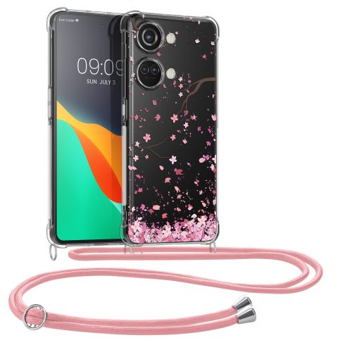 Husa Kwmobile pentru OnePlus Nord 3 5G, Transparent/Roz, Silicon, KWM000022QW001C