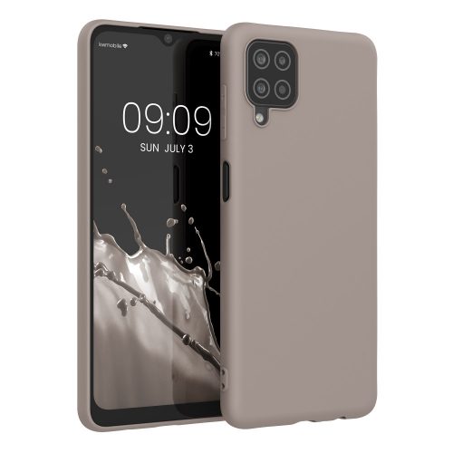 Husa Kwmobile pentru Samsung Galaxy A12, Bej, Silicon, KWM000012BL061C