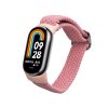 Curea Kwmobile pentru Xiaomi Mi Band 8, Roz deschis, Nylon, KWM0000250L005C