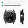 Set 2 Huse Kwmobile cu sticla securizata pentru Xiaomi Watch S3, Negru/Transparent, Plastic, KWM000025GV001C