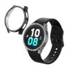 Set 2 Huse Kwmobile pentru Samsung Galaxy Watch 5, Transparent/Negru, Plastic, KWM000024ZL002C