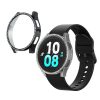 Set 2 Huse Kwmobile pentru Samsung Galaxy Watch 5, Transparent/Negru, Plastic, KWM000024ZL002C