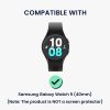 Set 2 Huse Kwmobile pentru Samsung Galaxy Watch 5, Transparent/Negru, Plastic, KWM000024ZL002C