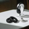 Set 2 Perne de urechi Kwmobile pentru Bowers & Wilkins PX7 S2, Negru, Piele ecologica, KWM000025IV001C