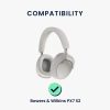 Set 2 Perne de urechi Kwmobile pentru Bowers & Wilkins PX7 S2, Negru, Piele ecologica, KWM000025IV001C