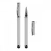 Stylus pen 2 in 1 cu stilou, Kwmobile, Alb, Plastic, 13368