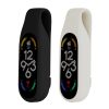 Set 2 Huse pentru Xiaomi Mi Band 7/Mi Band 6/Mi Band 5, Kwmobile, Negru/Alb, Silicon, 59313.03