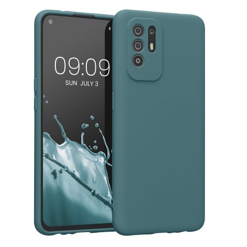 Husa Kwmobile pentru OPPO A94 5G, Silicon, Verde, 58332.207