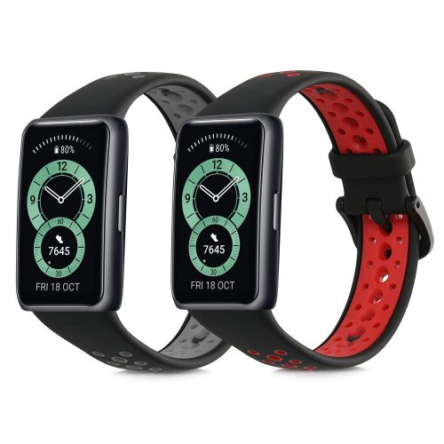 Set 2 Curele pentru Huawei Band 6, Kwmobile, Multicolor, Silicon, 59297.01