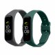 Set 2 Curele pentru Samsung Galaxy Fit 2, Kwmobile, Verde/Gri, Silicon, 53962.09