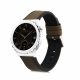 Curea kwmobile pentru Huawei Watch GT 3 Pro (43mm)/Watch GT 3 (42mm), Piele naturala, Maro/Negru, 59318.107