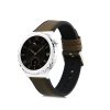 Curea kwmobile pentru Huawei Watch GT 3 Pro (43mm)/Watch GT 3 (42mm), Piele naturala, Maro/Negru, 59318.107